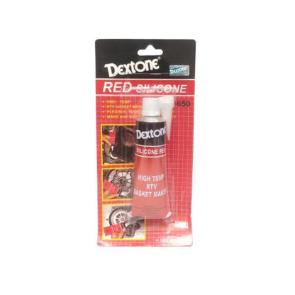 70 ML / DEXTONE RED SILICONE High Temp RTV Lem Kaca Sealant Tube