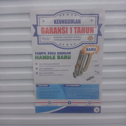 8 CM x 70 CM x 200 CM / WADJA Pintu Galvalum Kanan Set