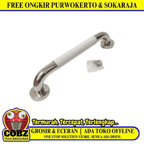 40 CM / HERSENRUBBER Pegangan Kamar Mandi Bathub Grab Bar Stainless Chrome