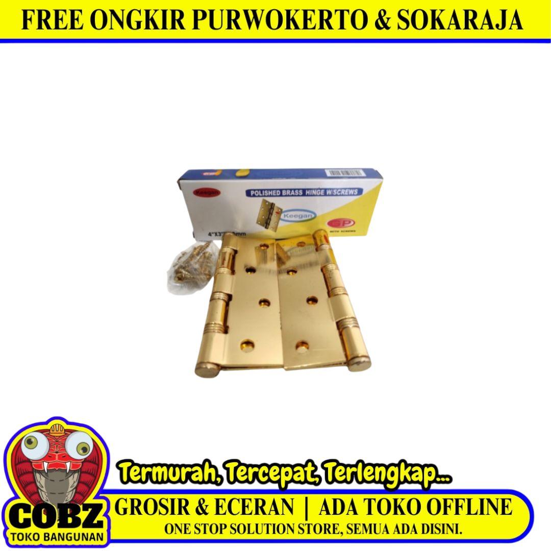 4 IN / KEENGAN Engsel Kupu Kupu Pintu Jendela Hinge Stainless Set