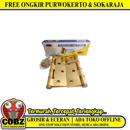 4 IN / KEENGAN Engsel Kupu Kupu Pintu Jendela Hinge Stainless Set