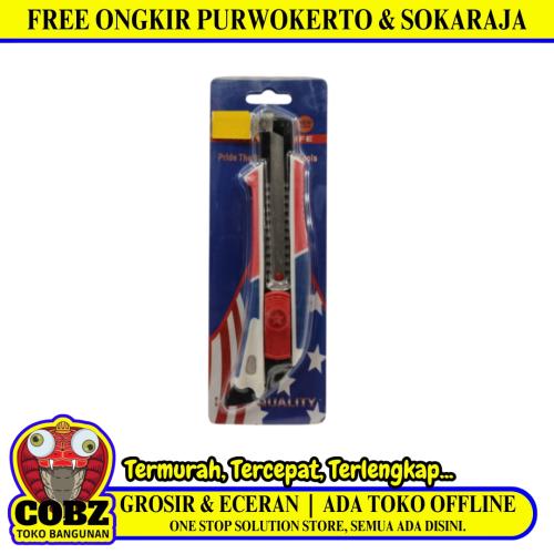 USA Pisau Cutter Pemotong Kertas Utility Heavy Duty Blade Besar
