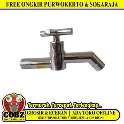 1/2 IN / VICENZO Kran Air Tembok Taman Kamar Mandi Stainless