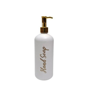 500 ML / HAND SOAP Dispenser Tempat Sabun Shampoo Cair Letak PVC Putih Doff