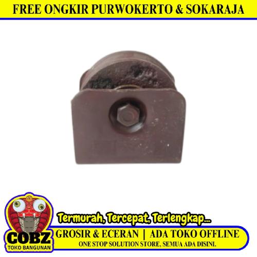7 CM / TM Roda Bubut Pintu Sliding Pagar Gerbang Model Beton Besi