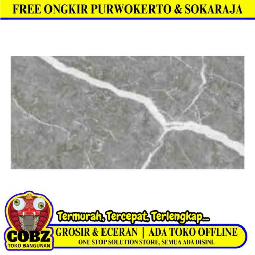 60 CM x 120 CM / SERENITY MANHATTAN GRIGIO Granit Dinding Kamar Mandi Glossy Dus