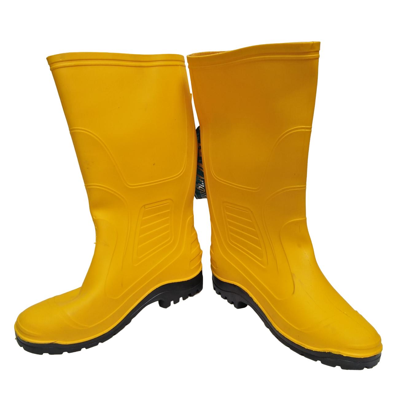 NO 42/NEW ERA Sepatu Boot Kebun Pabrik Proyek Safety Karet Kuning Set