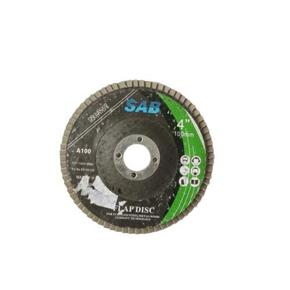 4 IN x GRIT 100 / SAB Flap Disc Mata Gernda Amplas Susun Kipas