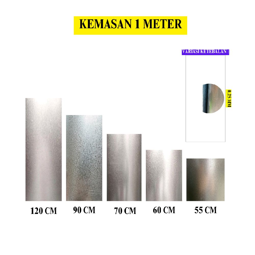 0.25 MM / TM Seng Talang Air Plat Atap Gerobak Galvalum Meter