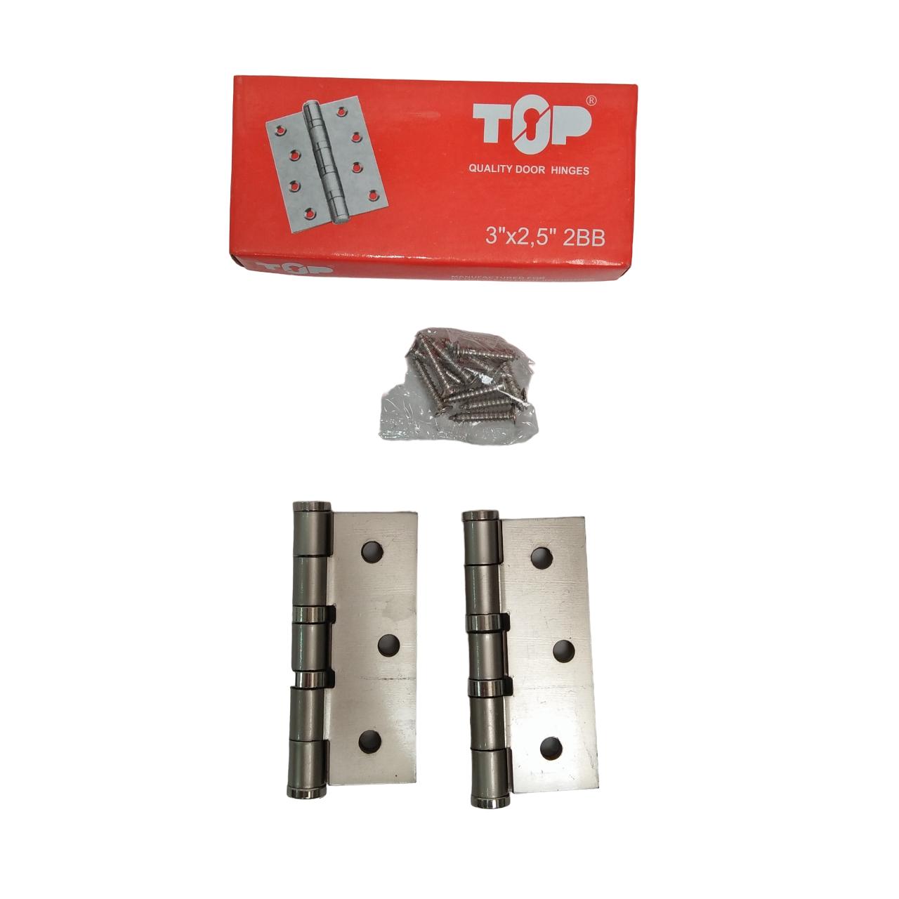 3 IN / TOP 02 Engsel Kupu Kupu Pintu Jendela Hinge Stainless Set