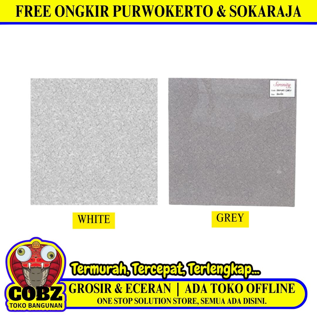 60 CM x 60 CM / SERENITY KANVAS Granit Lantai Rumah Glossy Dus