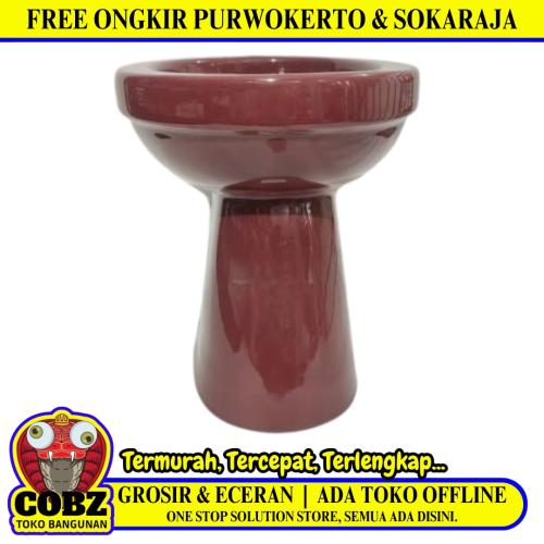 49 CM x 40 CM x 40 CM / DUTY Kloset Duduk Non Tangki Maron Keramik