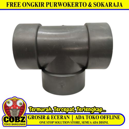 3 IN / TM D Tee Sambungan Fitting Pipa PVC