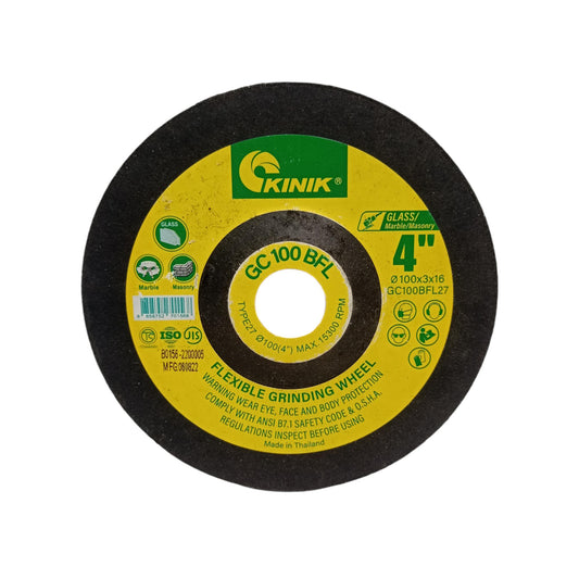 4 IN/ KINIK GC100 Mata Gerinda Grinding Poles Asah Kaca Granit Keramik
