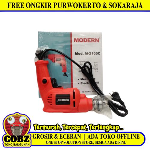 MODERN M2100C Mesin Bor Tangan Drill 2 Way Kabel Set