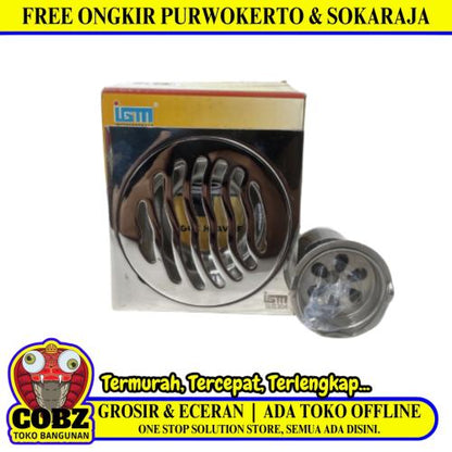 4 IN / IGM IS036 Saringan Got Leher Panjang Floor Drain Stainless