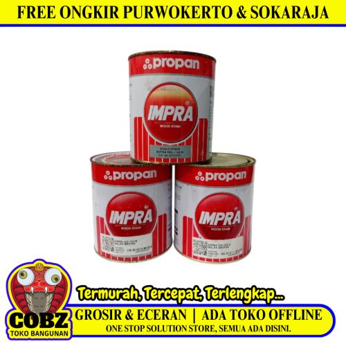 1 KG / IMPRA WOODSTAIN TUA Cat Plitur Kayu Wood Stain Oil Based Paint Kaleng