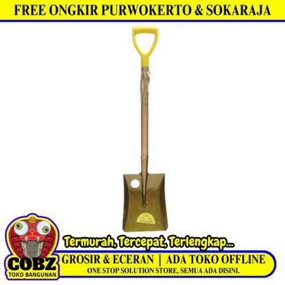 CARL SCHIEPER Sekop Pasir Tanah Kebun Taman Proyek Plat Baja Kayu