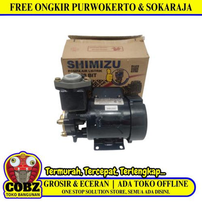 SHIMIZU PS-128 Pompa Air Sumur Dangkal Semi Jet Pump Non Otomatis Set