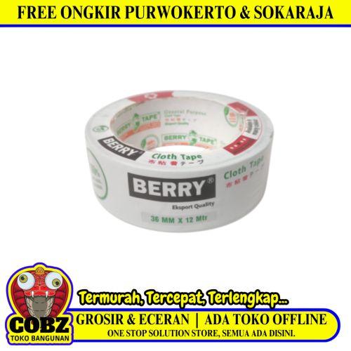 36 MM / BERRY Isolasi Selotip Lakban Stationary Tape Hitam