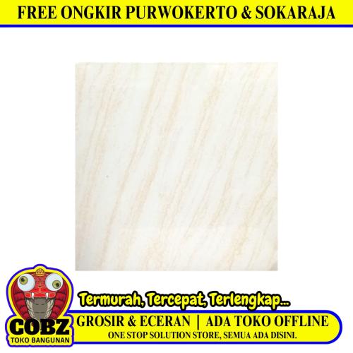 30 CM x 30 CM / ASIA TILE ZENSA Keramik Lantai Rumah Glossy Cream Dus