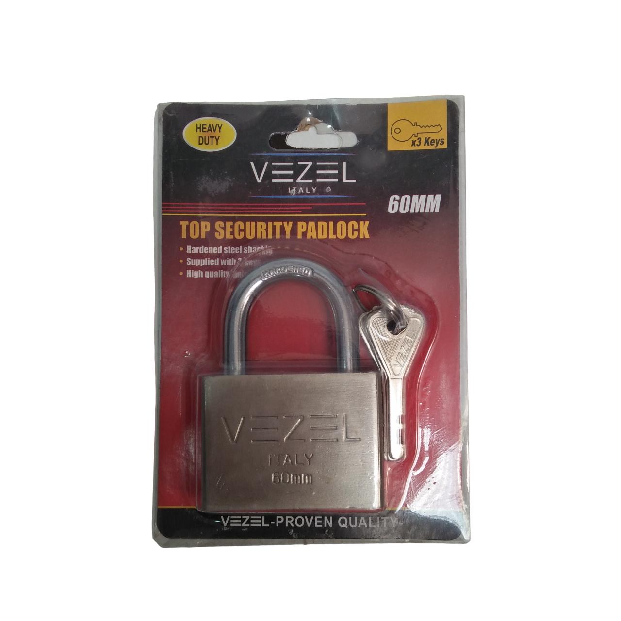 60 MM / VEZEL Gembok Pintu Pagar Padlock Anti Maling Leher Pendek