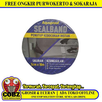 50 MM X 10 M / SEALBAND Tambal Seng Aluminium Flinkote Anti Bocor Roll