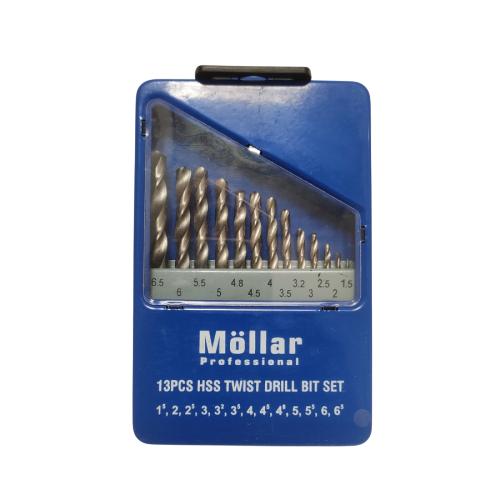 1 MM-6.5 MM / MOLLAR Shank Twist Drill Bits Mata Bor Besi Kayu Plastik