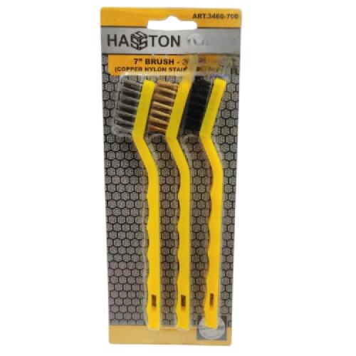 7 IN / HASTON 3460-700 Sikat Kawat Nylon Pembersih Kerak Karat Mini Set