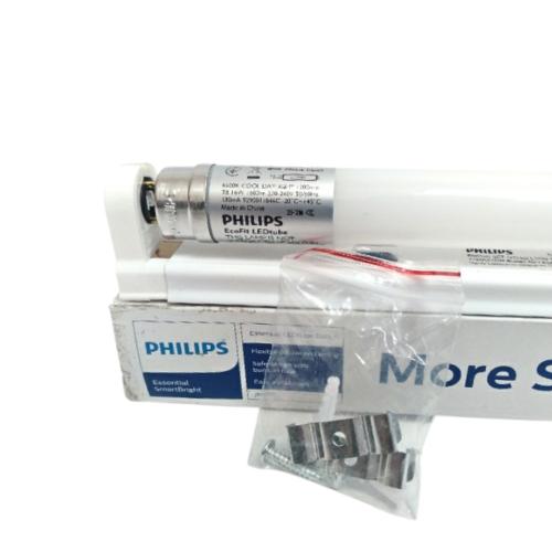 T 8 x 16 WATT x 120 MM / PHLIPS BN015C Lampu TL Panjang LED Putih + Kap Set