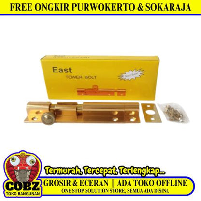 4 INCH / EAST Grendel Kunci Slot Pintu Jendela Stainless