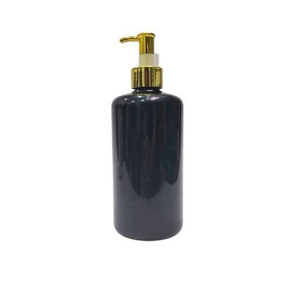 500 ML / HAND SOAP Dispenser Tempat Sabun Shampoo Cair Letak PVC Hitam Glossy