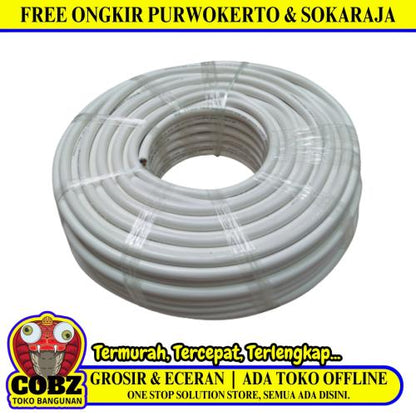 3 INTI x 2.5 MM / TM NYMHY Serabut Kabel Tembaga SNI Putih Meter