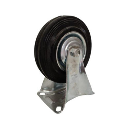 5 IN / TRIPLE-S Roda Mati Trolly Gepeng Plat 120 MM Karet Hitam