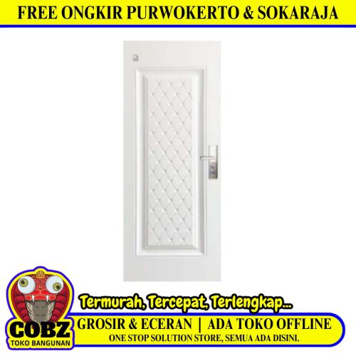 4 CM x 90 CM x 210 CM / FORTRESS URBAN 90.05 SINGLE DOOR Pintu Baja White Set