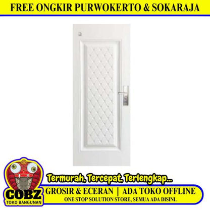 4 CM x 90 CM x 210 CM / FORTRESS URBAN 90.05 SINGLE DOOR Pintu Baja White Set