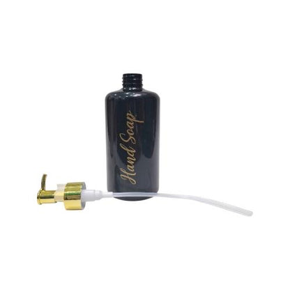 500 ML / HAND SOAP Dispenser Tempat Sabun Shampoo Cair Letak PVC Hitam Glossy