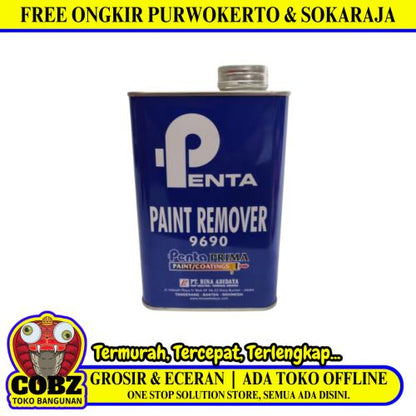 1 KG / PENTA PAINT REMOVER Paint Remover Cairan Penghapus Cat Kayu Besi Tembok Kaleng