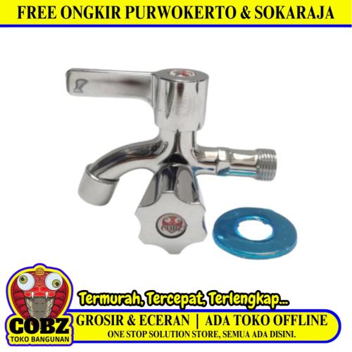 1/2 IN /COBZCBADA02 Kran Air Cabang Double Shower Mesin Cuci Stainless