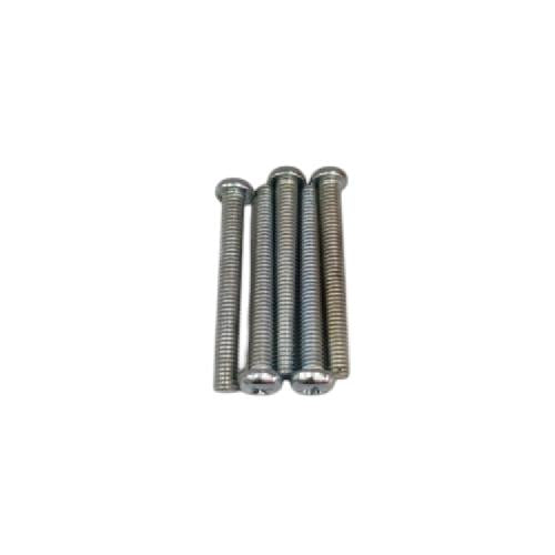 M 3 x 20 MM / TM Baut JP Kepala Pentol Bulat Plus Putih Biji