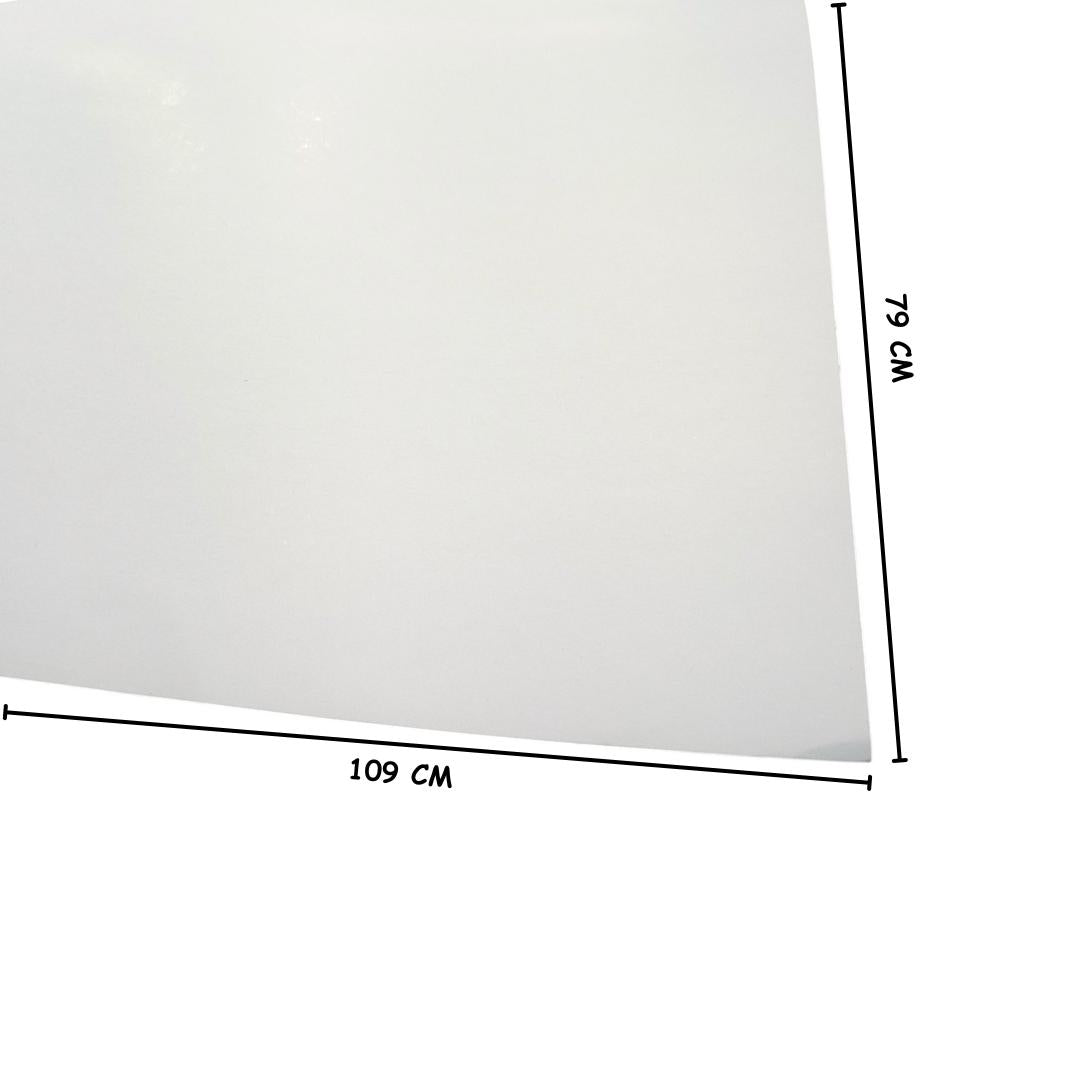 109 CM x 79 CM / TM Kertas Karton Duplex Duplek Putih Lembar