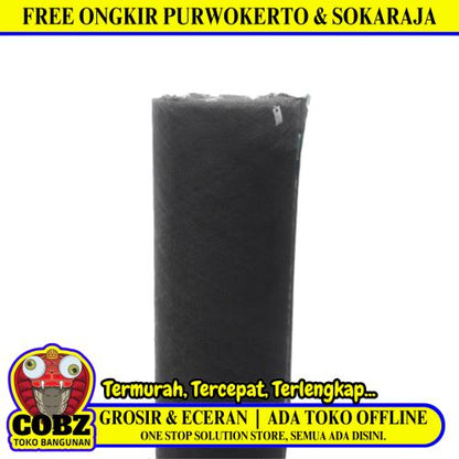 120 CM / TM Strimin Nyamuk Parabola Plastik PVC Hitam Meter