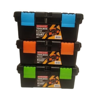 25 CM x 10 CM x 13 CM/ KENMASTER Tool Organizer Box Kotak Perkakas