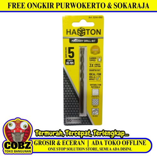 5 MM / HASTON Masonry Drill Bits Mata Bor Beton Tembok Dinding