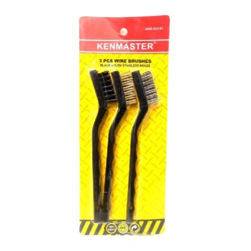 7 IN / KENMASTER Sikat Kawat Nylon Pembersih Kerak Karat Mini Set