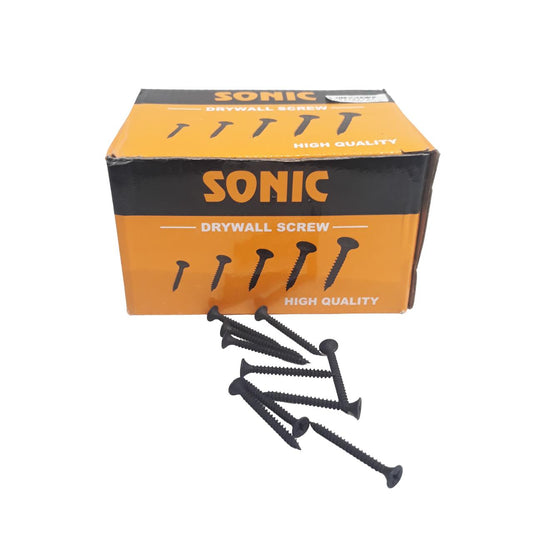 #6 X 1 1/2 IN / SONIC Sekrup Gypsum Screw Plafon Board GRC Hitam Dus