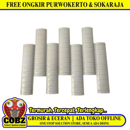 10 CM / TM  Kuku Macan Bon Bon Lis Keramik Garis White Lembar