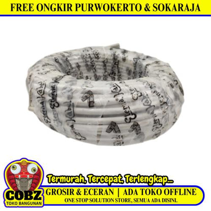 2 INTI x 2.5 MM x 50 M / ETERNA NYMHY Serabut Kabel Tembaga SNI Putih Roll