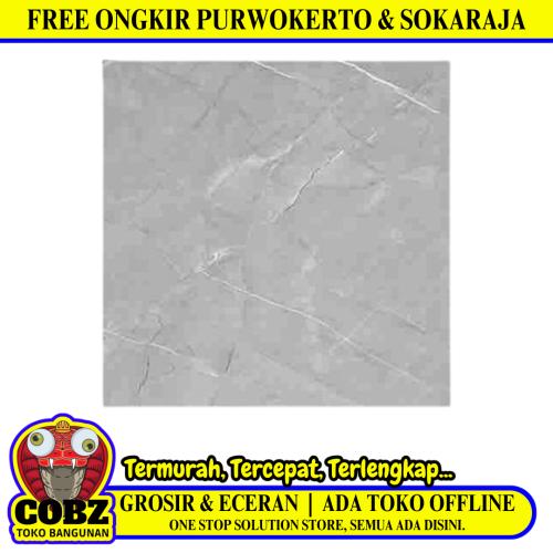 60 CM x 60 CM / SERENITY ARMANI GREY Granit Lantai Rumah Glossy Dus