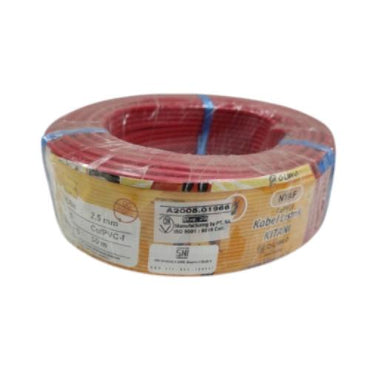 1 INTI x 2.5 MM / TM NYAF Serabut Kabel Tembaga SNI Merah Meter
